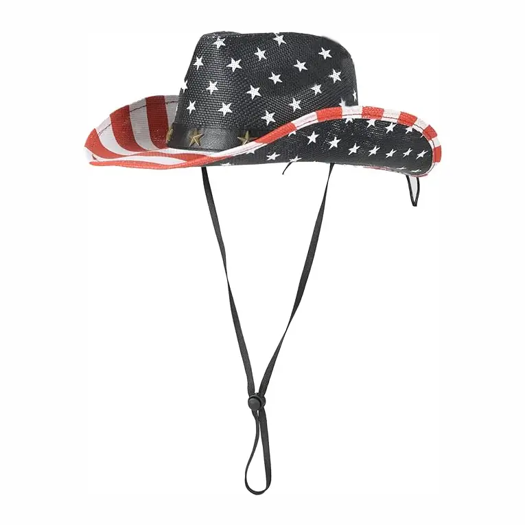 Patriotic American Flag Cowboy Hat