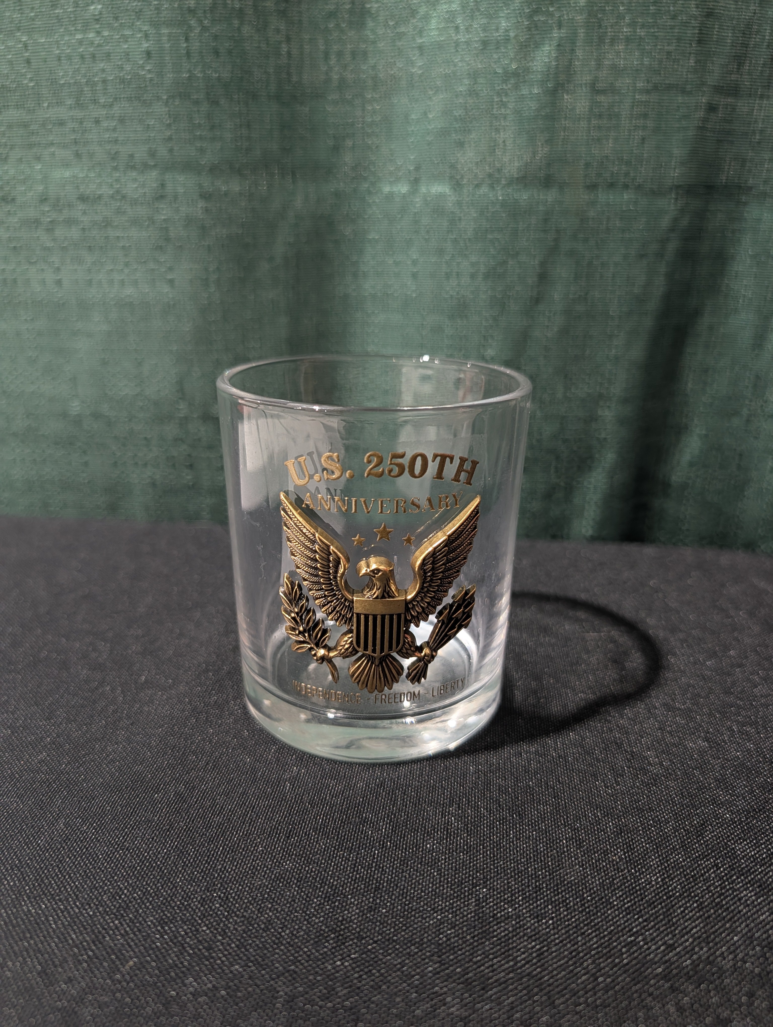 America 250th Anniversary Commemorative Whiskey Glass